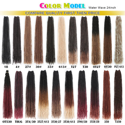 Pre Twisted Passion Twist Crochet Hair Butterfly Locs 24Inch