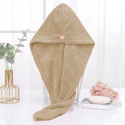 Women Long Hair Quick-Dry Hair Towel Soft Microfiber Towels Shower Cap Towel Bath Hats for Women Dry Hair Cap Lady Turban Head