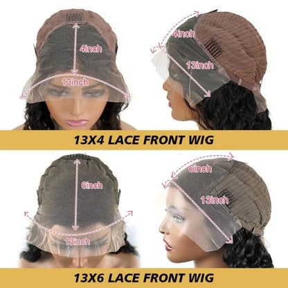 13X6 Lace Front Wig Body Wave Human Hair Wig