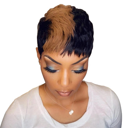 Short Bob Wig Human Hair Wigs Pixie Cut