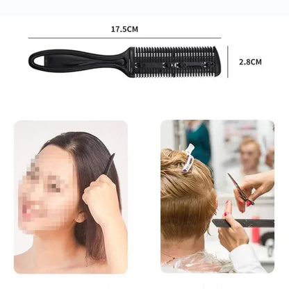 Hair Shaving Comb With Razor Blade Hair Brushes Hair Trimmer Cutting Thinning Haircut Tool Professional Barber Salon Hairs Knife