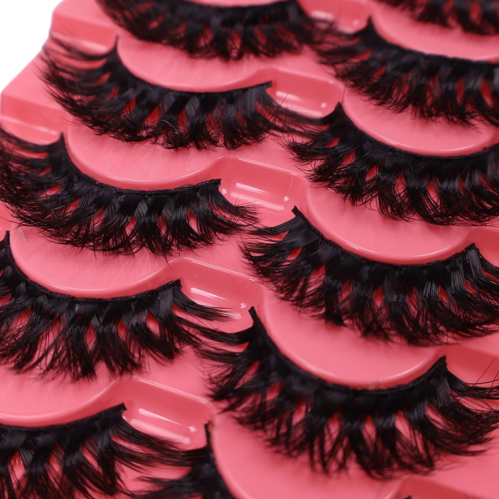 7 pairs of three-dimensional eyelashes from Europe and America perform thick internet celebrity makeup 3D sunflower simulation