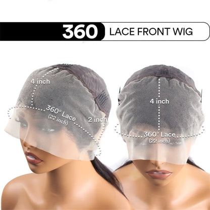 Highlight 360 Full Lace Wig Human Hair Pre Plucked Hd Deep Wave Frontal Wig Invisible Drawstring Curly Human Hair Wigs For Women