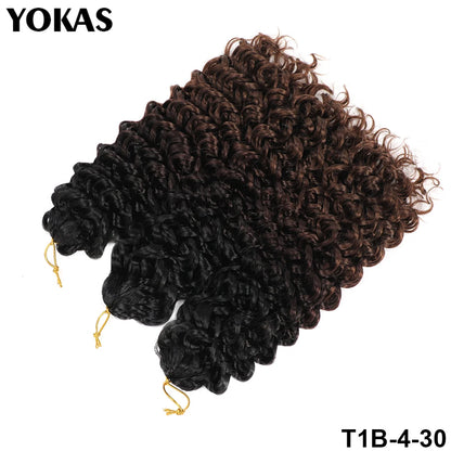 GOGO Curl Synthetic Crochet Hair Extensions For Female 14 18 22 Inch Faux Locs Afro Curl Braiding Hair Strands For African Women