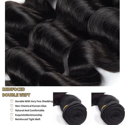 30 40Inch 3 4 Bundle Loose Body Wave Bundles