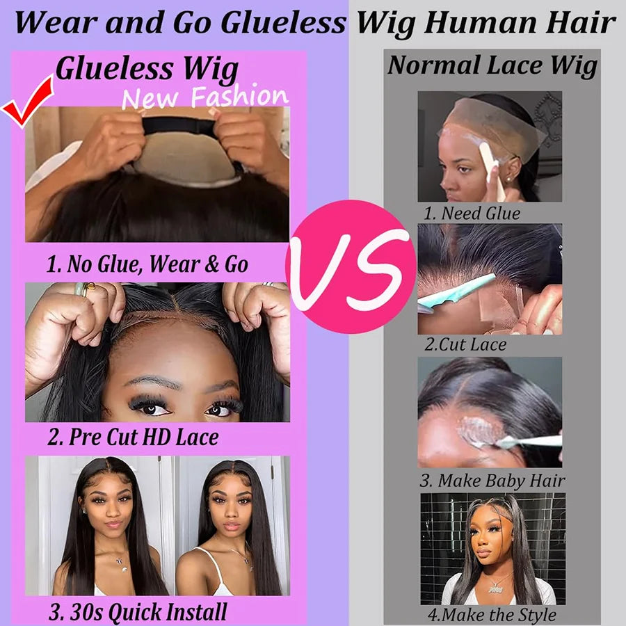 Glueless Professional Buss Down