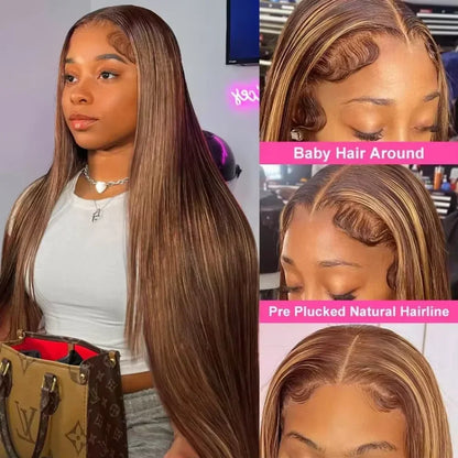 Highlight Front Wigs Human Hair