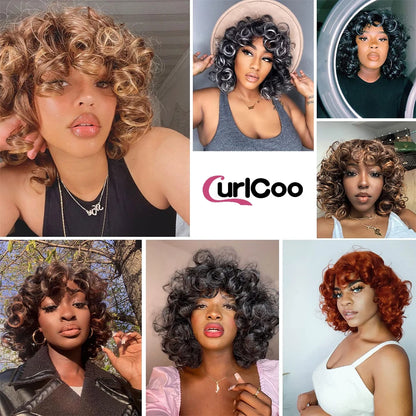 Short Hair Afro Kinky Curly Wig