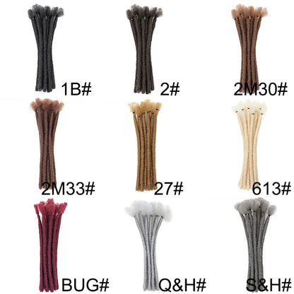 Handmade Dreadlocks 10strands 8" Locs Hip-Hop Style