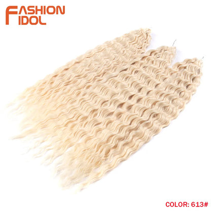 32Inch 3pcs Water Wave Twist Crochet Hair
