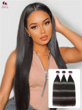 Beautyforever Unprocessed Virgin Human Hair Bundles 100% Brazilian Silky Straight Hair Weaves 2/3 Bundles Raw Hair Weaving
