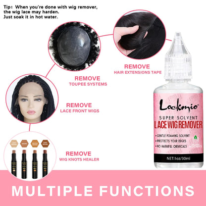 Wig Glue Waterproof Adhesive Bonding Lace Toupee Front Closure and Glue Remover Travel Size Wigs Extension Products for Beginner