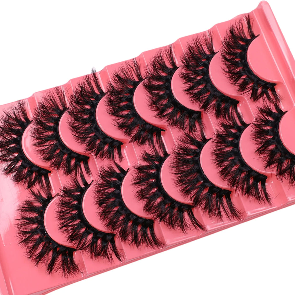 7 pairs of three-dimensional eyelashes from Europe and America perform thick internet celebrity makeup 3D sunflower simulation