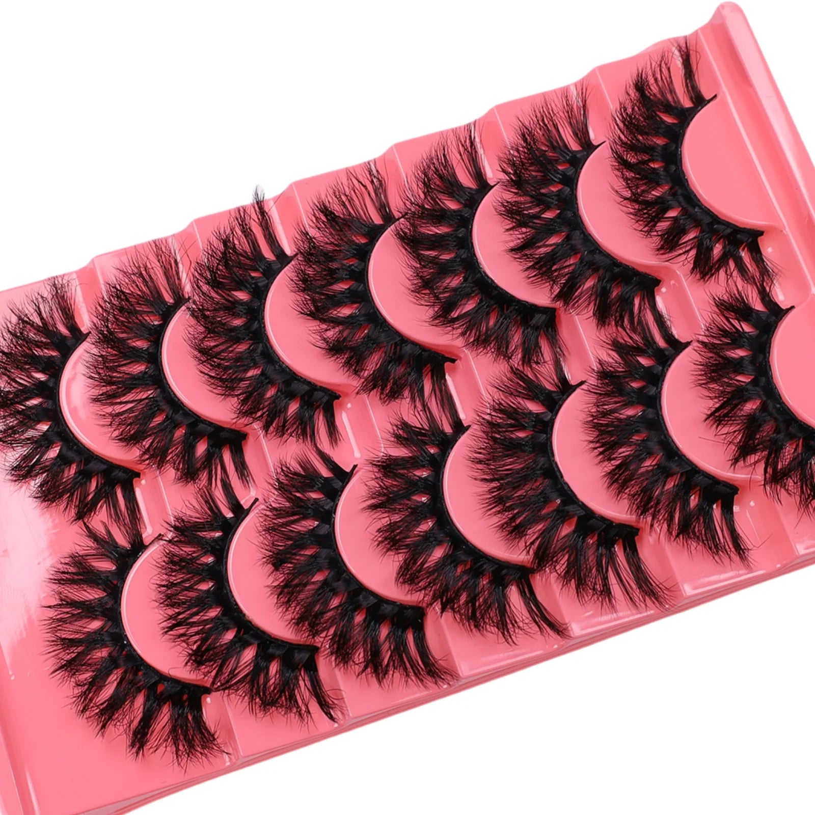 7 pairs of three-dimensional eyelashes from Europe and America perform thick internet celebrity makeup 3D sunflower simulation