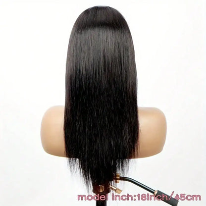 13x4 Straight HD Glueless Bob Human Hair Wig 250% Density Black Color Brazilian Human Hair Wig