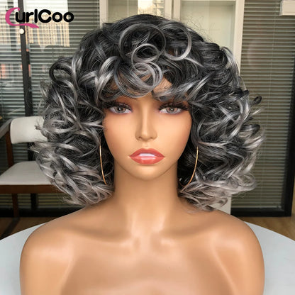 Short Hair Afro Kinky Curly Wig