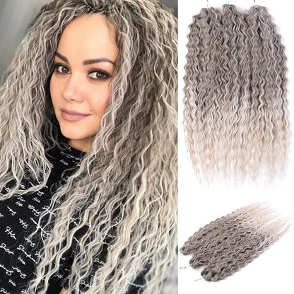 32Inch 3pcs Water Wave Twist Crochet Hair
