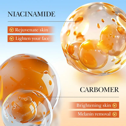 Vitamin C Whitening Skin Care Set 5pcs Facial Cleanser Toner Serum Face Cream Brightening Lotion Moisturizing Travel Kit