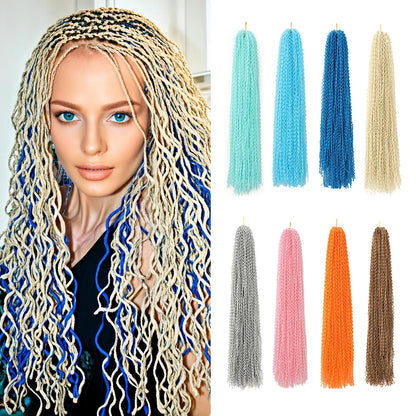 3X Pre-Looped Curly Synthetic Zizi Braids