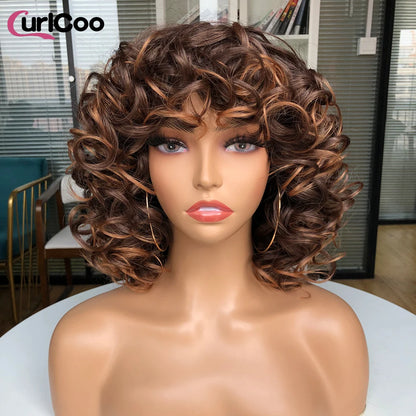 Short Hair Afro Kinky Curly Wig