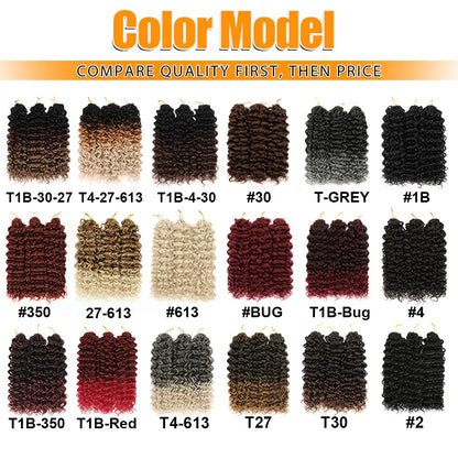 GOGO Curl Synthetic Crochet Hair Extensions For Female 14 18 22 Inch Faux Locs Afro Curl Braiding Hair Strands For African Women