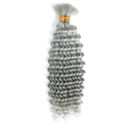 Human Braiding Hair Deep Wave Bulk Human Hair