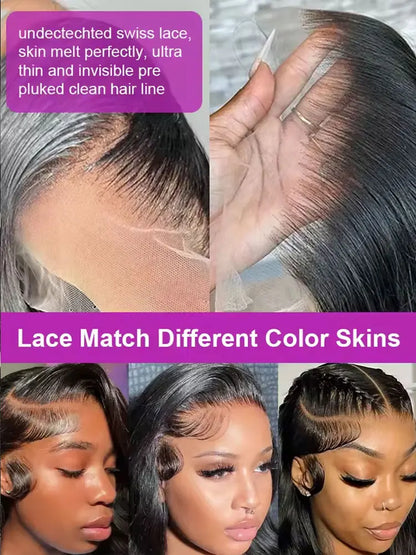 40 42 Inch Body Wave Human Hair Wigs
