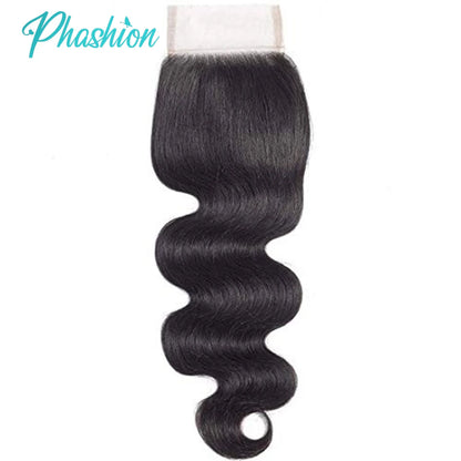 Phashion 26 Inch 4x4 5X5 Body Wave Lace Closure