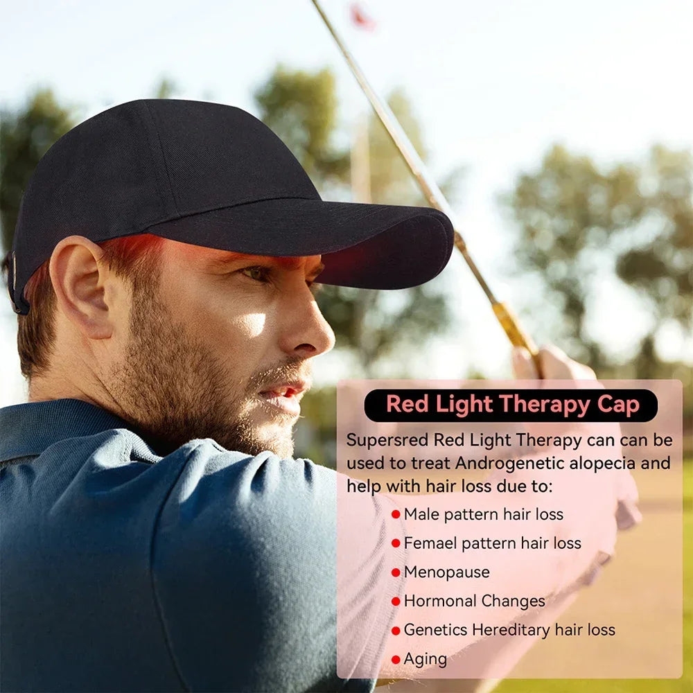 Hair Growth Cap Anti Hair Loss and Growth Laser Helmet Hat Hair Regrowth Light Therapy Device Relax Head Treatment Hat Machine