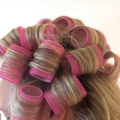 Heatless Self-Grip Hair Rollers Hair Curlers No Heat Hairs Bangs Volume Self-adhesive Hook&Loop DIY Women Hair Styling Accessory