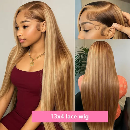Highlight Front Wigs Human Hair