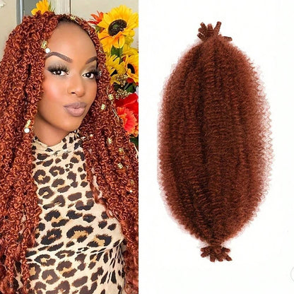 Synthetic Wig Twist Hair Marley Twist Braiding Hair Springy Afro Twist Hair for Soft Locs Passion Twist Hair Butterfly Locs Hair