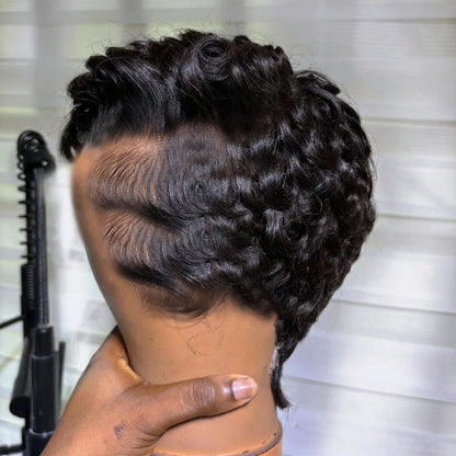 Short Pixie Cut Wigs Human Hair