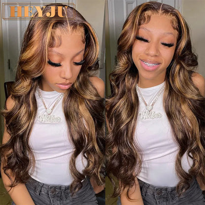 30 Inch Colored Highlight Human Hair