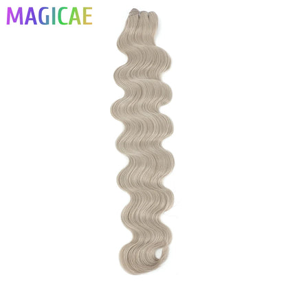 30Inches Ombre Blond T1B/27# 200g Body Wave Brown 12# M816 Highlight P27/613 White 58# Bio Protein Synthetic Hair Weave Bundles