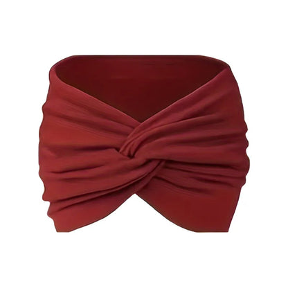 Women Headbands African Wide Hair Wrap Turban Twist Headband for Women Large Sport Workout Stretch Non-slip Big Hair Bands