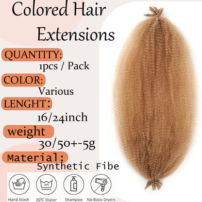 Kinky Twist Marley Braiding Crochet Hair