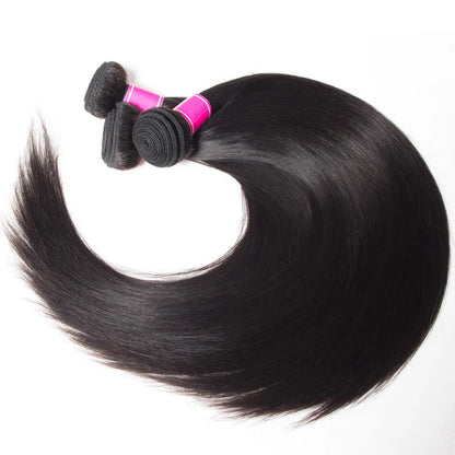 12A Brazilian StraIght Virgin Hair Bundles Unprocessed Human Hair Extensions 14-30 Inches Double Weft