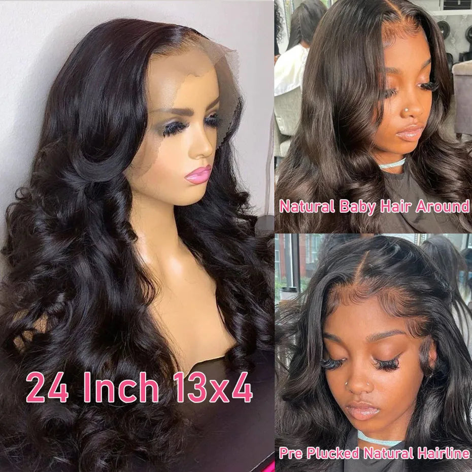 32Inch Body Wave 360 Lace Wig 13x4 Lace Front Wig 13x6 Human Hair Wigs For Women Brazilian Hair Pre Plucked 4x4 Lace Closure Wig