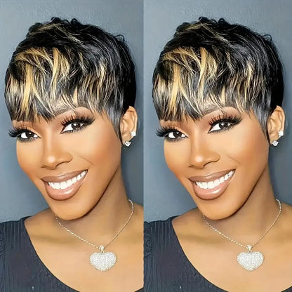 Short Pixie Cut Synthetic Hair Wig