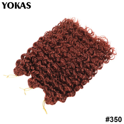 GOGO Curl Synthetic Crochet Hair Extensions For Female 14 18 22 Inch Faux Locs Afro Curl Braiding Hair Strands For African Women