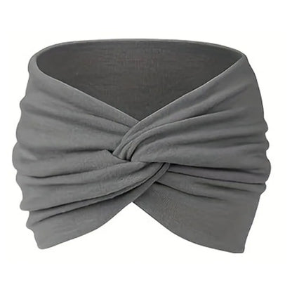 Women Headbands African Wide Hair Wrap Turban Twist Headband for Women Large Sport Workout Stretch Non-slip Big Hair Bands