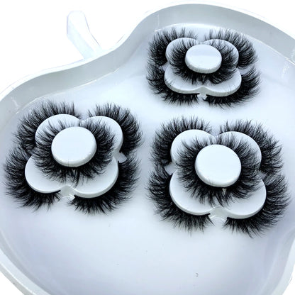 9 pairs of 8-25mm 3D mink eyelashes