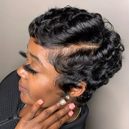 Short Pixie Cut Wigs Human Hair