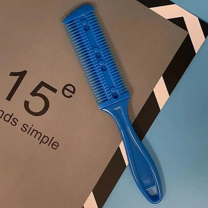 Hair Shaving Comb With Razor Blade Hair Brushes Hair Trimmer Cutting Thinning Haircut Tool Professional Barber Salon Hairs Knife