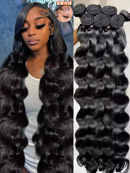 30 40Inch 3 4 Bundle Loose Body Wave Bundles