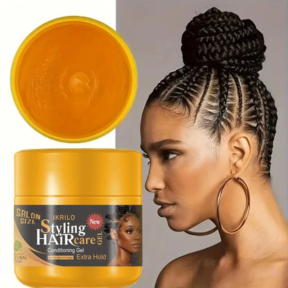 Hair Styling Gel-Strong Hold Hair Gel for Men,Women, 24H Non-Sticky, No Flake, Extreme Shine, Styling Fragmented Hair, Braid gel