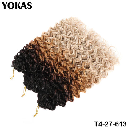 GOGO Curl Synthetic Crochet Hair Extensions For Female 14 18 22 Inch Faux Locs Afro Curl Braiding Hair Strands For African Women