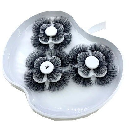 9 pairs of 8-25mm 3D mink eyelashes