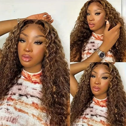 Deep Wave Highlight Lace Front Wig